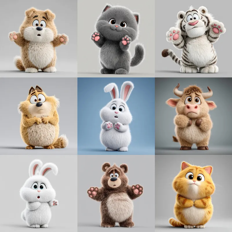 3D Cute Characters Prompt for Midjourney - Image 5